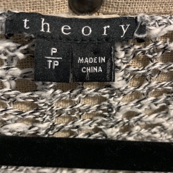 Theory open knit crew neck sweater size P/ TP - Picture 5 of 6